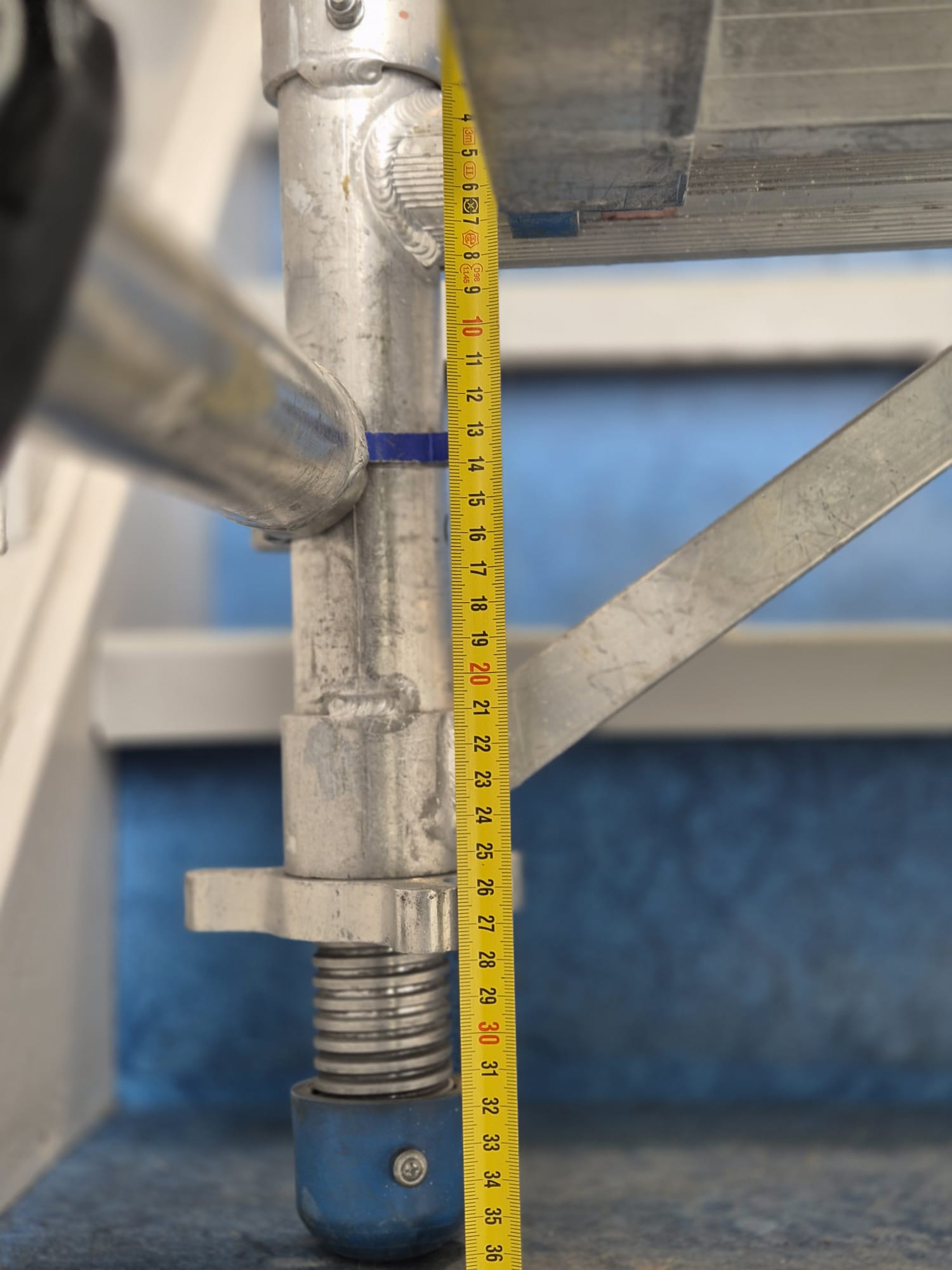 Werkhoogte trapgatsteiger bepalen